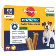 Pedigree dentastix pour chien (5-10kg) bâtonnets au poulet 880g