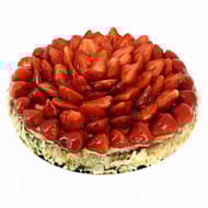 Tarte génoise aux fraises 10-12 parts