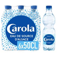 Carola bleue eau plate 6 x 50cl