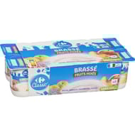 Carrefour classic yaourt fruits mixés brassé 8x125g