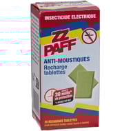 ZZ paff recharge tablettes anti-moustiques x30