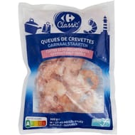 Carrefour classic queues de crevettes semi-décortiquées 300g