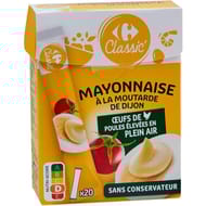 Carrefour classic' mayonnaise à la moutarde de Dijon 20 dosettes-200g