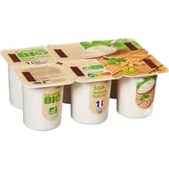 Carrefour bio dessert végétal spécialité soja nature 6x100g
