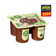 Carrefour sensation dessert végétal spécialité soja chocolat 4x100g
