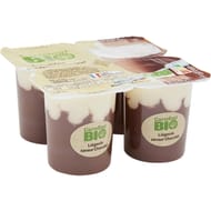 Carrefour bio liégeois chocolat 4x100g