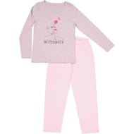 Pyjama long manches longues femme GRIS CHINE T46\48