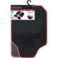Carrefour tapis auto universel moquette rouge et noir