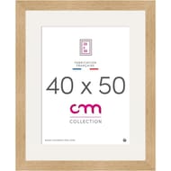 Cadre photo 40x50cm reglis coloris chêne