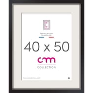 Cadre vitrine 40x50cm lariovita noir
