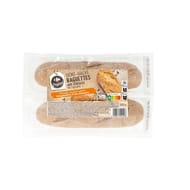 Carrefour original demi-baguettes précuites aux céréales 2x125g