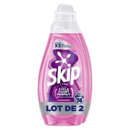 Skip lessive liquide cycle court couleur proctect 2x40 lavages 2.96l