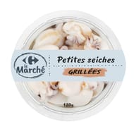 Barquette Petites seiches grillées carrefour 120g
