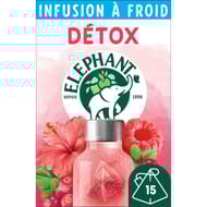 Eléphant infusion à froid detox framboise 15 sachets