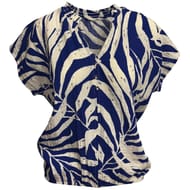 Tee shirt manches courtes femme IMPRIME BLEU 50\52