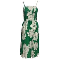 Robe fines bretelles GREEN FLOWER AOP 48