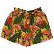 Short femme ORANGE AOP T48