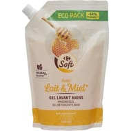 Carrefour soft recharge gel lavant mains lait & miel 500ml
