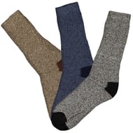 3 paires de mi chaussettes de marche homme GRIS/MARRON/BLEU T43/46