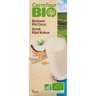 Carrefour bio boisson végétale riz coco bio 1l