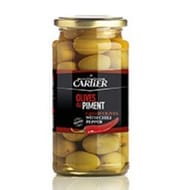 Olives vertes entières pimentées 190g