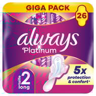 Always platinum serviettes avec ailettes long plus x26