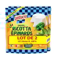 Lustucru girasoli ricotta épinard lot 2x250g le 2ème à -68%