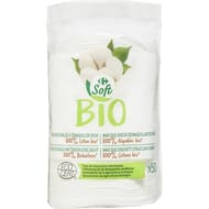 Carrefour soft bio coton maxi duo ovales à démaquiller doux x50