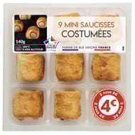 9 Mini saucisses costumées nature 140g