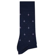 2 paires de mi chaussettes fil d écosse ancres homme BLEUFORET NS8 ENCRE/ENCRE T39/42
