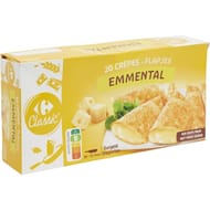 Carrefour classic 20 crêpes emmental 1kg