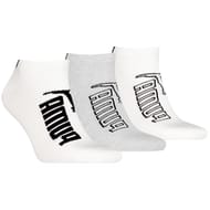 3 paires de socquettes invisibles graphic sneaker homme PUMA 002 BLANC/GRIS T39\42