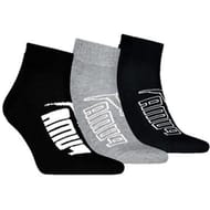 3 paires de socquettes quarter graphic homme PUMA 001 NOIR/GRIS T39\42