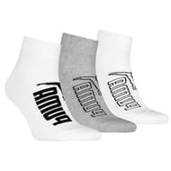 3 paires de socquettes quarter graphic homme PUMA 002 BLANC/GRIS T39\42