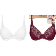 Soutien-gorge armature ligne Flower élégance recyclé Playtex 000 BLANC 100F