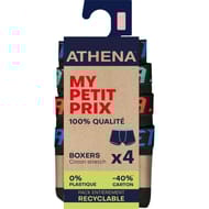 Lot de 4 boxers homme ligne My petit prix Athena 2400 NOIR X4 T3