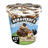 Ben&jerry's pot glace sundae hazel-nuttin' but chocolate 427ml 344g