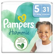 Pampers harmonie couches taille 5 de 11 à 16 kg x 31