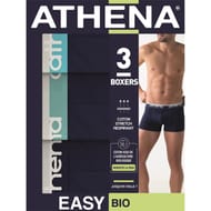 Lot de 3 boxers Easy Bio homme Athena MARINE - 2500 MARINE X3 T4