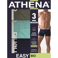 Lot de 3 boxers Easy Bio homme Athena 2510 MARINE/OCEAN/KAKI T5