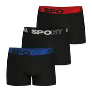 Lot de 3 boxers homme ecopack sport Athena NOIR - 2500 T7