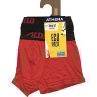 Lot de 2 boxers microfibre garçon - ecosport Athena 1000 - ROUGE / NOIR 4/5 ANS