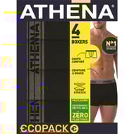 Lot de 4 boxers Ecopack  Basic coton Athena NOIR 2 - 2520 T7