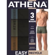 Lot de 3 boxers Easy Recycle homme Athena 2500 NOIR X 3 T4