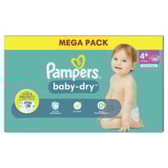 Pampers baby-dry couches  t 4+ x 86