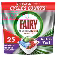 Fairy platinum plus vaisselle brise fraîche x25 capsules
