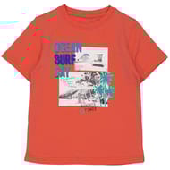 Tee shirt manches courtes garçon ORANGE 4 ANS