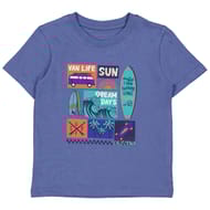 Tee shirt manches courtes garçon BLEU OCEAN 12 ANS