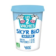Les 2 Vaches skyr bio nature 480g