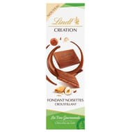 Lindt création fins gourmands lait noisettes 85g